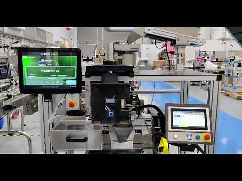 Small Parts Vision Counting Line on Top of Autobag Ab 550 | U-162 Small Parts Counter Machine
