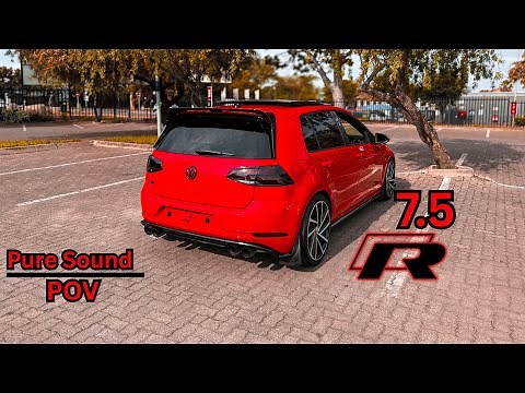 VW GOLF 7.5 R: Pure Sound & POV Drive | in 4K |