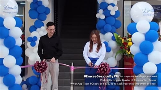 M K on Instagram: "🎉✨🍽️ Grand Opening of Lunette Dining & Cuisine — Hot food, all-day brunch and an ambience carefully designed especially for you! Congrats Melissa & Ivan on your perfectly-timed-milestone as we step closer into 2026! #EmceeServiceByPQ 🙏🏻 Have you locked your date with PQ? 2026 Price Promo still ongoing— Text 8638715 to Lock your Date now! 💫"