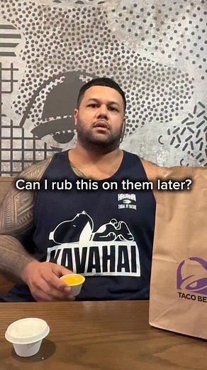 75K views · 2.6K reactions | He got them cheeks real good☺️ Because what else do you do with nacho cheese?路‍♀️ @tacobell should sponsor us already #Couple #CoupleHumor #Married #MarriedLife #Relationship #Husband #Wife | Zabrina Peters | Facebook