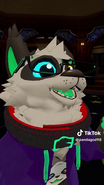 the dooor #panda #furry #fyp #furrytiktok #lol #boop #furryvrchat #vrchat #furryvrchatavatar #fullbody #adorable #huggy #furryfandom #eyetracking