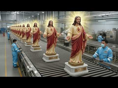 Inside a Jesus Christ Statue Factory | Step-by-Step How It’s Really Made (Full Process)