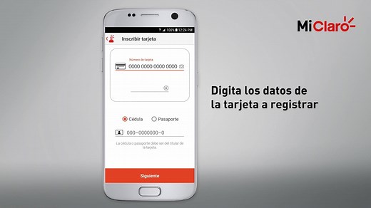 Aprende a registrar tu tarjeta en Mi Claro y realiza tus transacciones de pagos, recargas, compras de paquetes de Internet y mucho más. Así de fácil y rápido dondequiera que estés. ¡Descarga la App en tu tienda de aplicaciones! | Claro RD