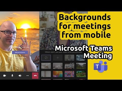 Change your background image for a meeting on Microsoft Teams mobile