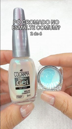 Mixing chrome powder into regular nail polish? 🤨💅🏼 #beautifulnails #nails #tips ✨Ad