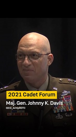 Be positive. Invest in your team. Be humble. Be #ALLIN. MG Johnny K. Davis shares his advice to Cadets at the #AUSA2021 #ArmyROTC Cadet Forum and Hall of Fame Ceremony. This historic forum connects our #futurearmyleaders to our #soldiersforlife and the threads of #selflessservice, honor and duty that connect our whole Army team. Watch the entire forum, including a special ceremony for some of our 2021 Hall of Fame inductees that were able to attend, including General Paul E. Funk II, Commanding 