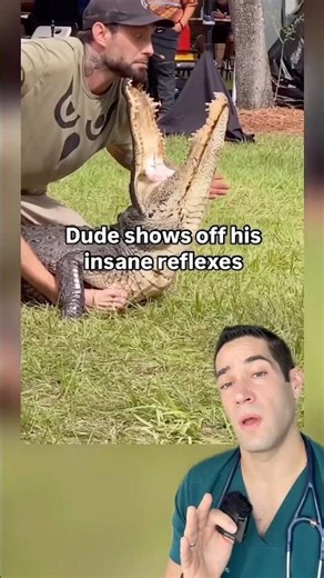 He put his hand in an alligator’s mouth?!