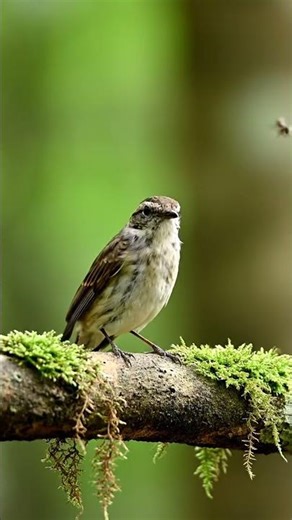 Spotted Flycatcher in Real Time | Silent Woodland Observation