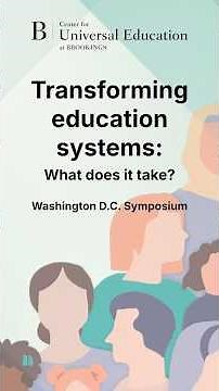 Transforming education systems: What does it take?