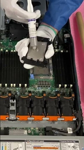 Dell PowerEdge R640 14th Gen | CPU Installation | #tech #satisfying #dell #server