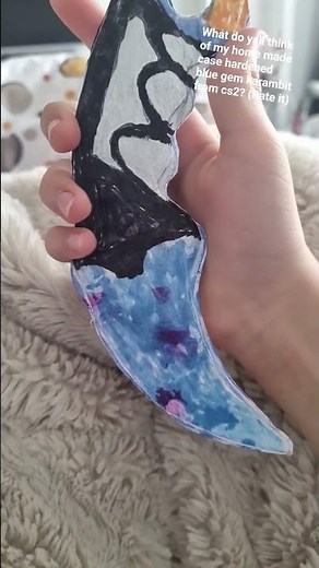 karambit case hardened pattern 387 ( the best pattern in cs2) blue gem home made