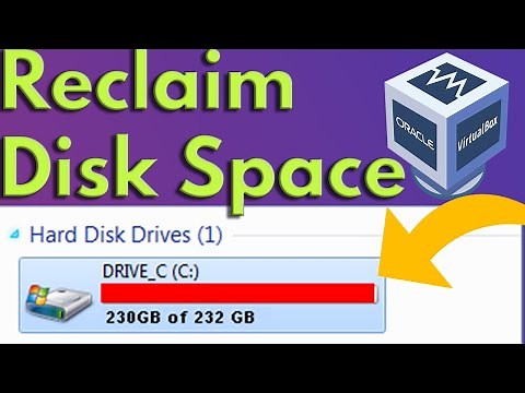 how to reclaim disk space from a virtual machine