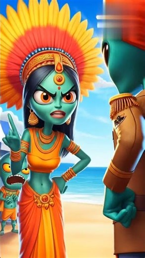 🤩 UFO 👽 landing on the Island 🤫l The true story of Alien #Alien's wife #Hen #Girl