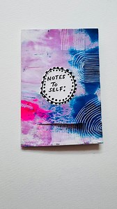 Notes to self. I made a tiny, simple artbook yesterday. Folded painted pages. Cut out windows. Glued it together. Tucked in little notes. Doodled, collaged, stitched a bit of embroidery… and generally had a thoroughly lovely time. The notes to self came from recent journal pages small things to remember: • Seek out surprise and delight • Treasure small things • Be unapologetically weird • Make art-making fun • Cutting and sticking is cool It’s a small, unimportant thing. A little playful, maybe 