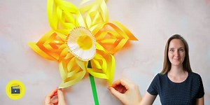 Paper Daffodil Craft Video - St. David's Day Activity