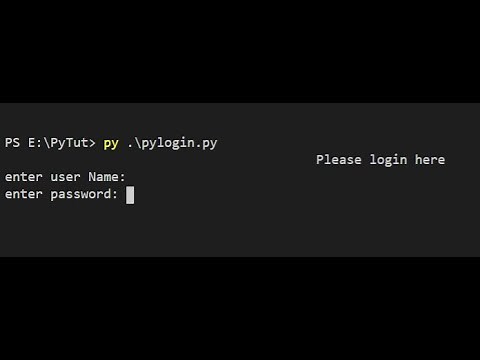 Simple console based login application using python | console | Build console app using python