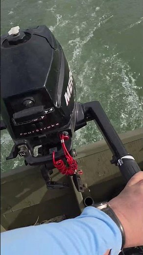 3.5 hp Mercury on 10 ft Lowe 1040 Jon boat.