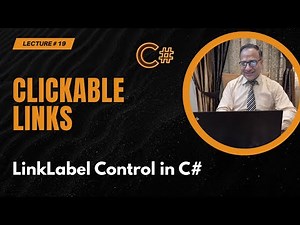 Using LinkLabel in C# WinForms (Lecture 19) [Urdu/Hindi]