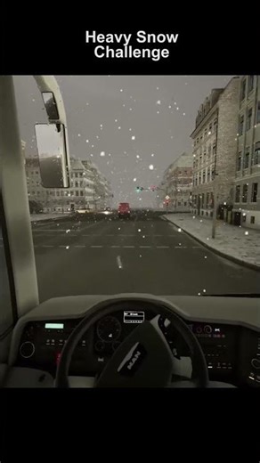 Realistic Winter Driving in Fernbus #fernbuscoach #fernbussimulator #fernbus
