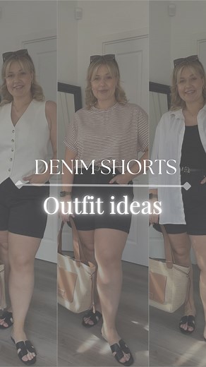 Kris | Life Over 40 | Let’s pick an outfit - 1, 2, 3, 4 or 5? Comment SHOP for links ✨ Lovely simple looks with these denim shorts - wear the DAMN shorts... | Instagram