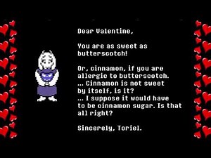 Deltarune Newsletter - All characters wish you a happy valentine’s day!