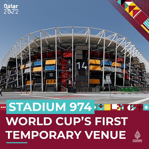 Qatar’s Stadium 974 is the first temporary football venue in FIFA World Cup history. It's made out of recycled shipping containers and can be taken down and transported elsewhere after the tournament. Al Jazeera's Seena Khalil gives you a look inside ⤵️ | Al Jazeera English