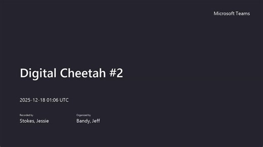 Digital Cheetah Training