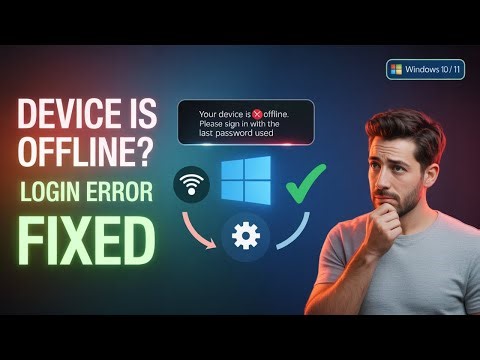 Fix “Your Device is Offline, Please Sign in with the Last Password Used” Error on Windows