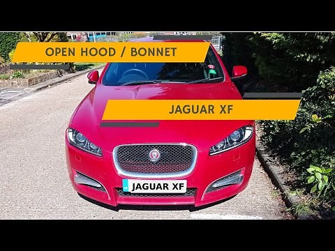 How to Open Jaguar XF Hood / Bonnet (Sensor Problem)