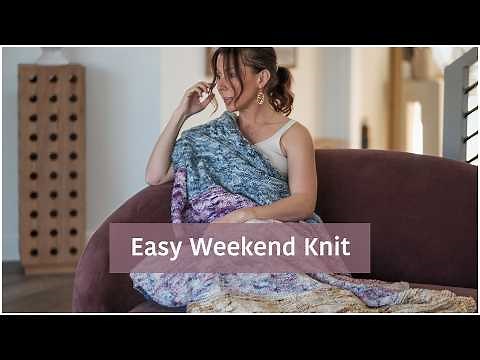 The Perfect Weekend Blanket to Knit! Works Up Quickly! Kathleen Pattern