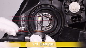 Upgraded 9005 9006 Light Bulbs Combo 100,000LM 1200% Brighter 6500K White Super Bright, 1:1 Mini Size HB3/HB4 Fog Lights with Cooling Fan, No Adapter Required Plug & Play, Pack of 4.