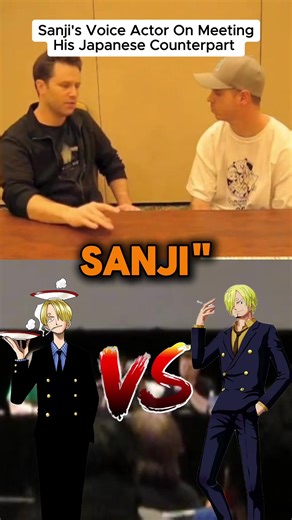 What it was like meeting my Japanese Counterpart 🤝 #sanji #interview #onepiece #voiceactor