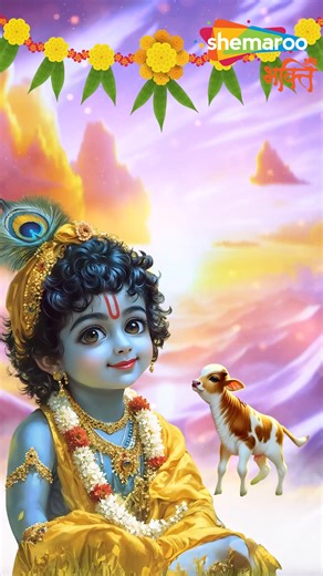 Let your heart melt in the divine bhakti of Shri Krishna. 🎶 Listen now on Shemaroo Bhakti YouTube Channel. 🙏 #ShemarooBhakti #ShriKrishna #KrishnaBhajan #ShemarooBhakti #RadheRadhe | Shemaroo Bhakti