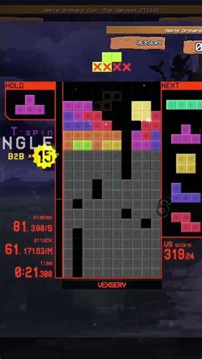 Incredible CLUTCH KILL #tetrio #tetris #gaming