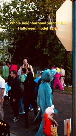 Massive Halloween Block Party Takes Over the Street! 🎃👻 Epic Costume Chaos #halloweenparty