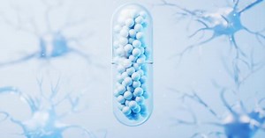 3D Animation of Transparent Medical Capsule with Neurons