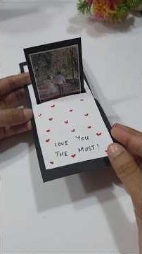 DIY Anniversary Card ❤️ Easy Handmade Photo Card Tutorial | Surprise Gift for Partner
