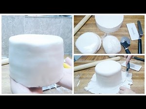 HOW TO APPLY AND MAKE FONDANT FROM SCRATCH FOR WEDDING CAKES