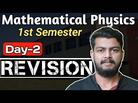 Mathematical physics BSc first semester Unit 2 Vector calculus. Physics one shot.