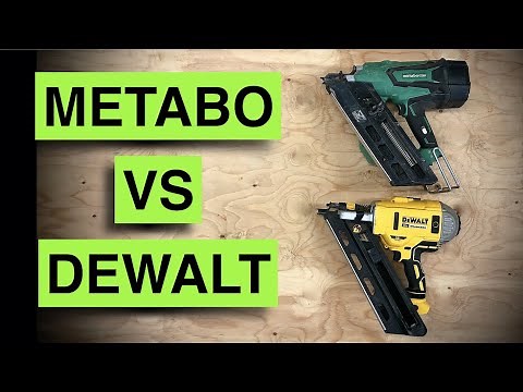 Dewalt vs Metabo Nailer: a comparison of speed, weight & shooting power