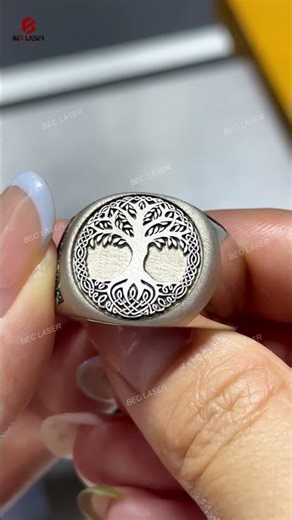 Laser Deep Engraving on Rings | Jewelry Fiber Laser Demo