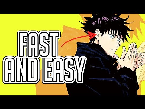 How to draw in a style of Gege Akutami (Jujutsu Kaisen)
