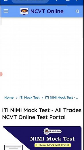Nimi mock test ll nimi mock test fitter|| iti nimi mock test #nimimocktest#nimionlinetest#iti #cits
