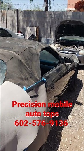 Ford Thunderbird convertible top installation