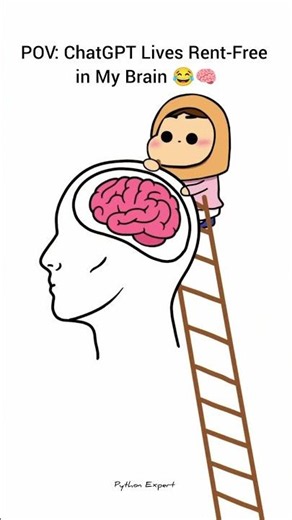 POV: ChatGPT Lives Rent-Free in My Brain 😂🧠 #developer #coding #programming #ai #chatgpt #brain #fyp