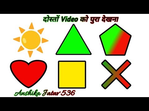 Step-by-Step Drowning of a Shapes,Star , Moon , Triangle for Kids #drawingvideo