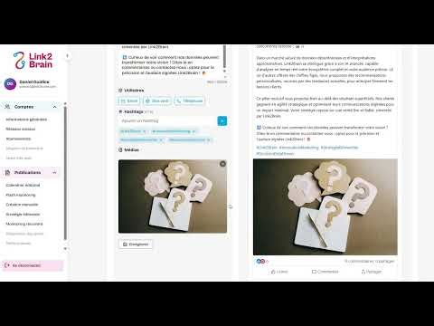 Comment mettre un média sur un post - link2brain