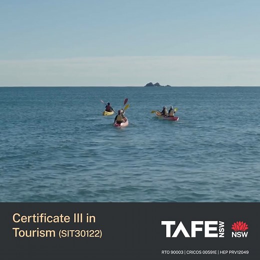 84 reactions · 5 comments | Gain a competitive edge with the Fee-free* Certificate III in Tourism (SIT30122) – where you will build the skills industry needs today. *This course is eligible for the Fee-free TAFE initiative, places are limited. Request your Fee-free place once you’ve enrolled. NSW Fee-free TAFE is a joint initiative of the Australian Commonwealth and New South Wales Governments. Eligibility criteria apply. | TAFE NSW | Facebook