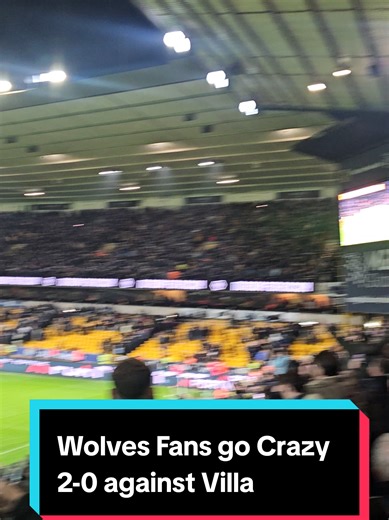Wolves Fans Celebrate 2-0 Victory Over Villa