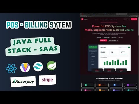 Build a Enterprise Multi-Tenant SaaS POS Application | Java Spring Boot + React + Redux Full Course